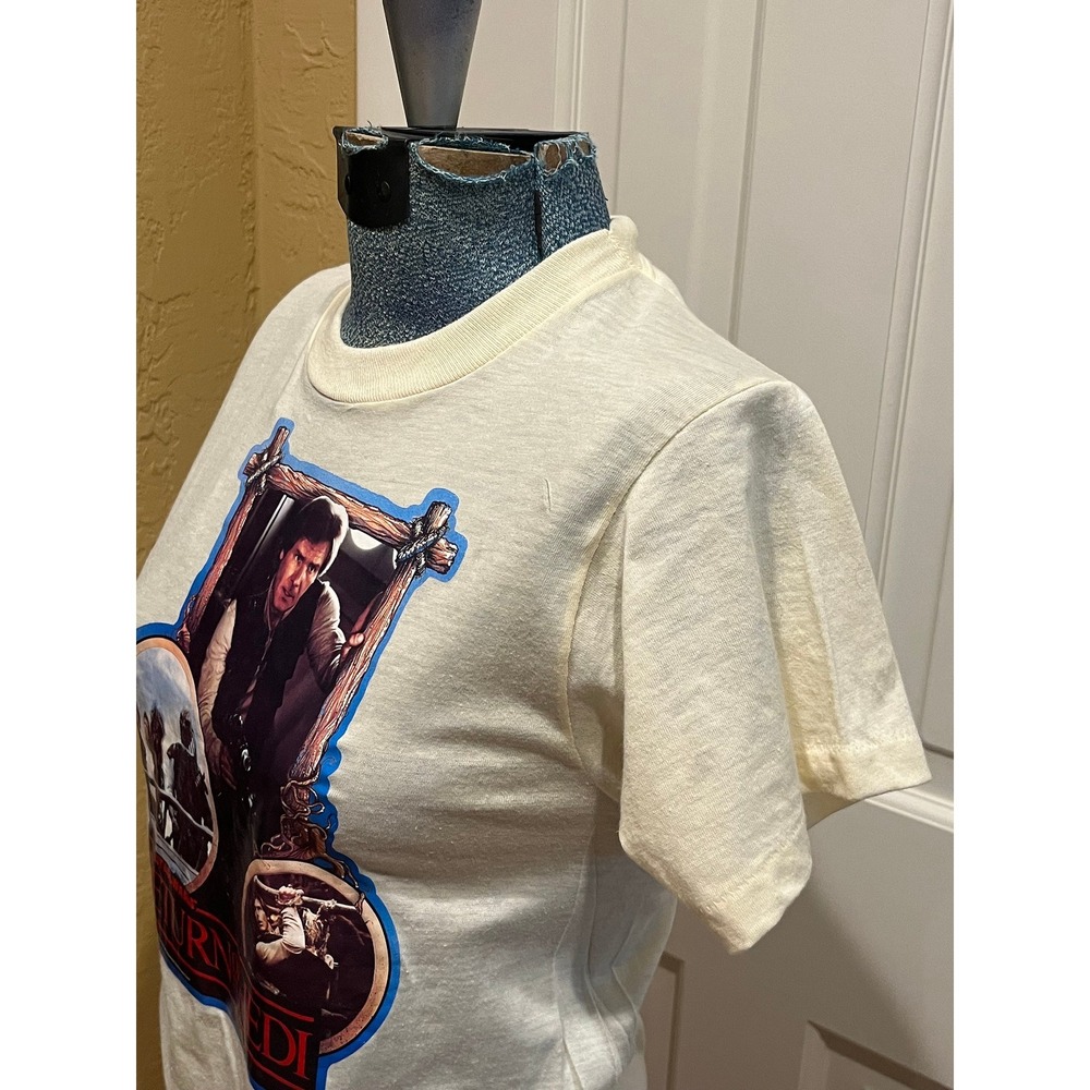 Vintage 1983 Star Wars Shrunken Tee Return of the Jedi Shirt Retro Kidcore - Picture 8 of 11